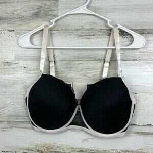 Pure Beauty Womens plus 40C Black lace Balconette Bra new